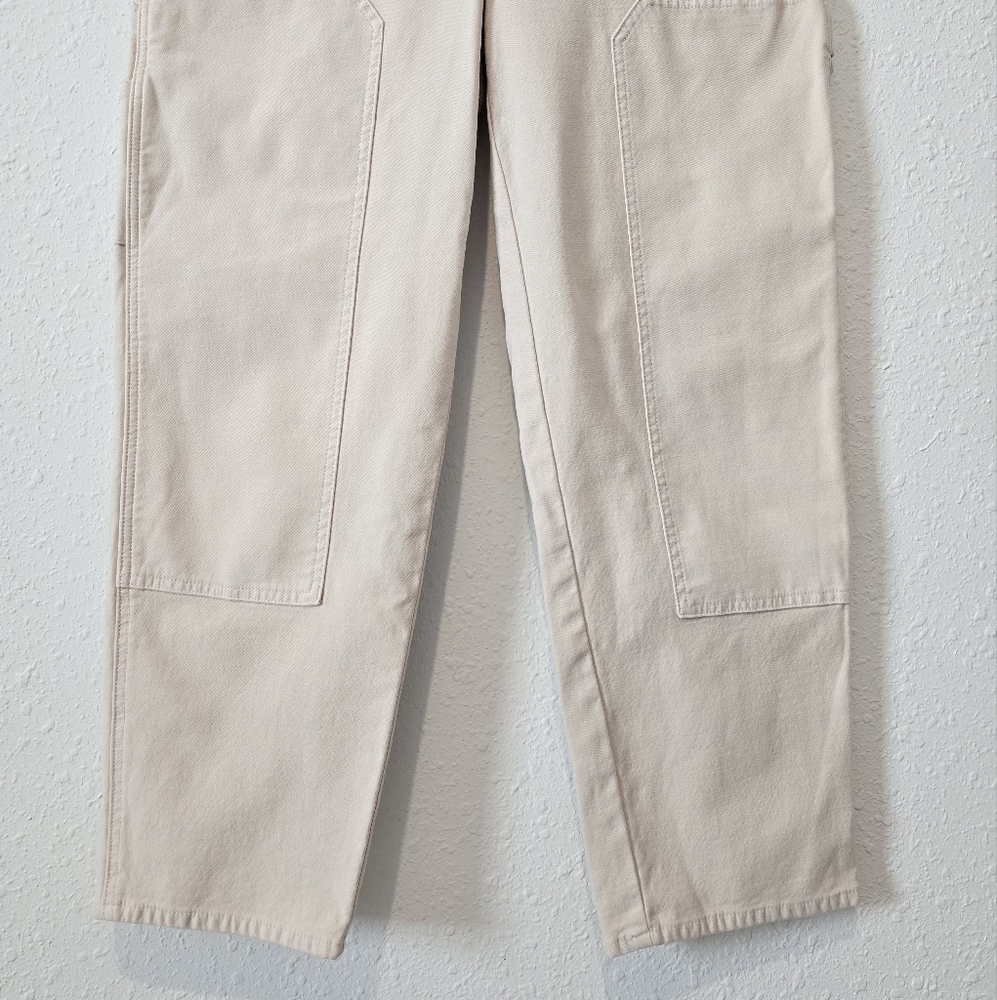 Aritzia Wilfred Cream Utility Patch Pocket Relaxed Pants 10 - Picture 5 of 10